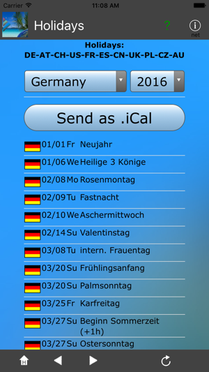 Feiertage + iCal(圖1)-速報App