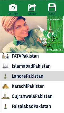 Game screenshot 69th Azadi Selfie Camera-Show Your Patriotism and Support Pakistan HD free cam apk