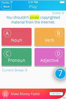 Game screenshot The Part of Speech Quiz Game mod apk