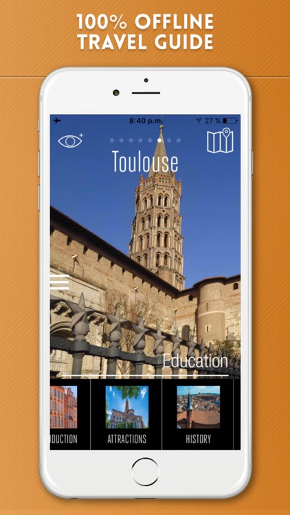 Toulouse Travel Guide and Offline City Street Map