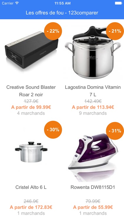 Offres de fou - 123comparer