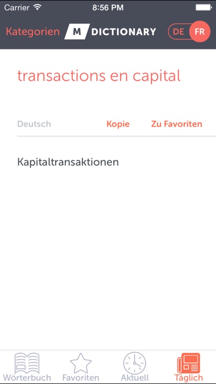 MDictionary Wirtschaft (DE-FR) screenshot-4