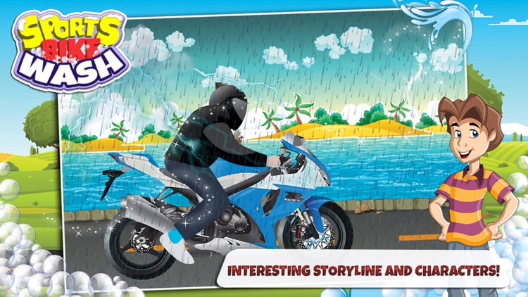 Sports Bike Wash – Repair & cleanup motorcycle in this spa salon game for kids screenshot-4