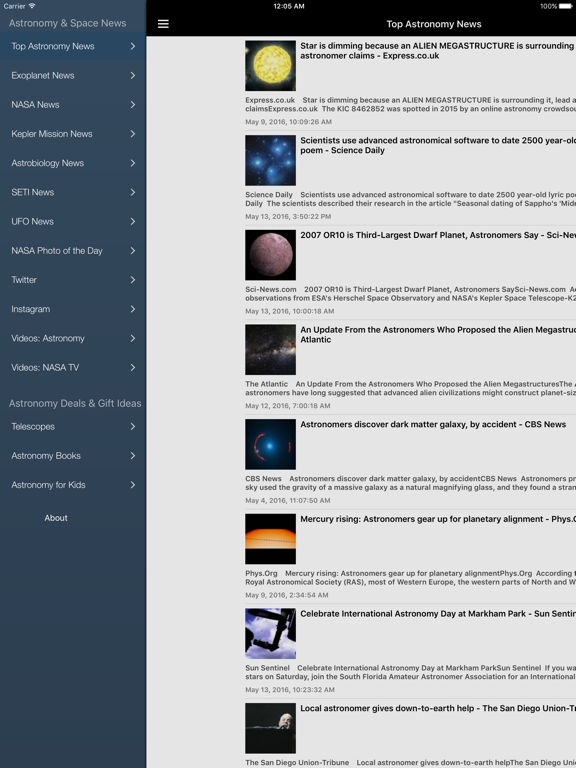 Screenshot #4 pour Astronomy & Space News