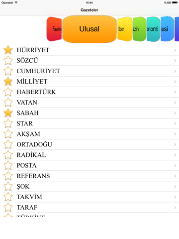 Screenshot #4 pour Favori Gazetelerim