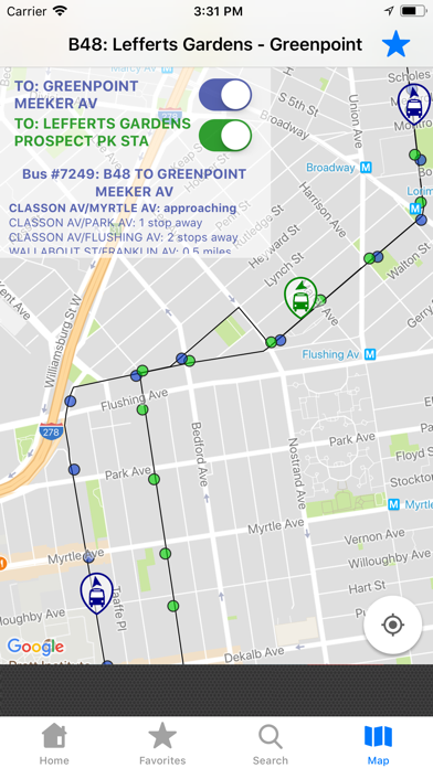 Screenshot #3 pour NYC Bus Tracker & Map