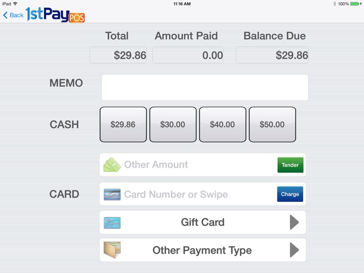 1stPayPOS - Point of Sale screenshot-3