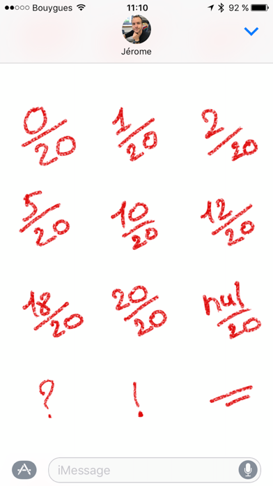 Corrige Tes Potes iPhone screenshot 5 - Stickers app