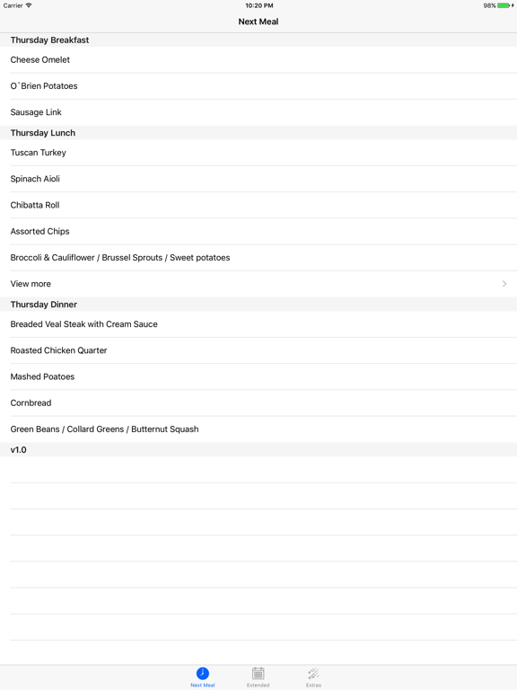 Screenshot #4 pour Next Meal App