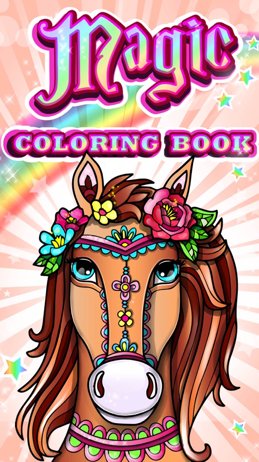 Magic Pony Coloring Book for Adults My Little Art - 8.9 - (iOS)