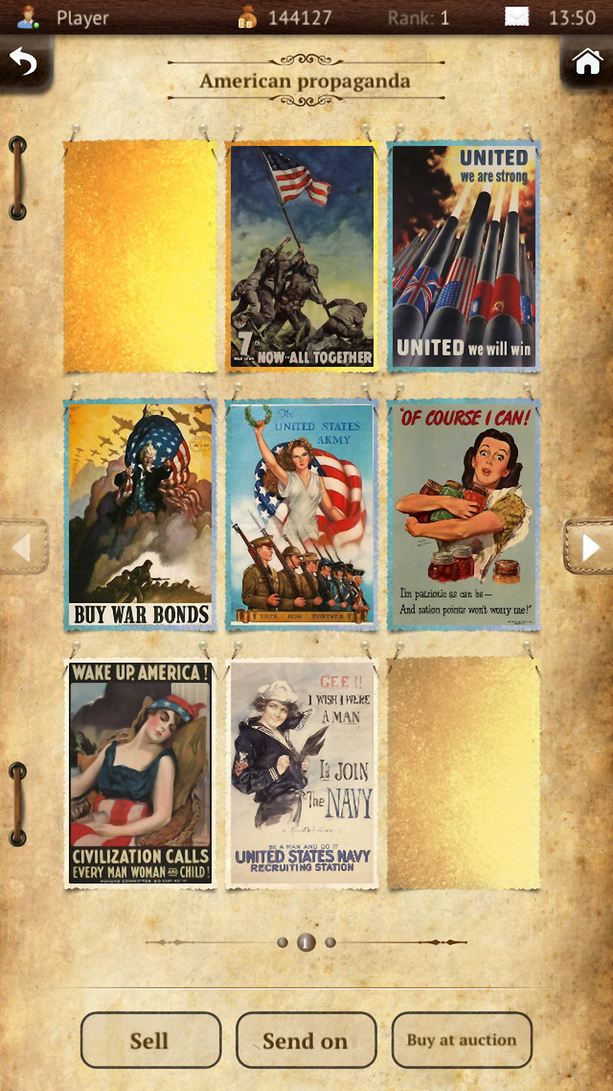 Postcards collector