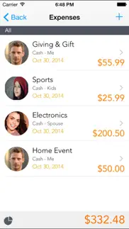daily expenses -pocket edition iphone screenshot 2