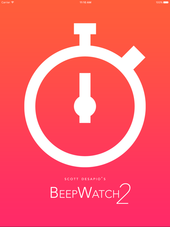 Screenshot #4 pour BeepWatch 2 Beeping Stopwatch
