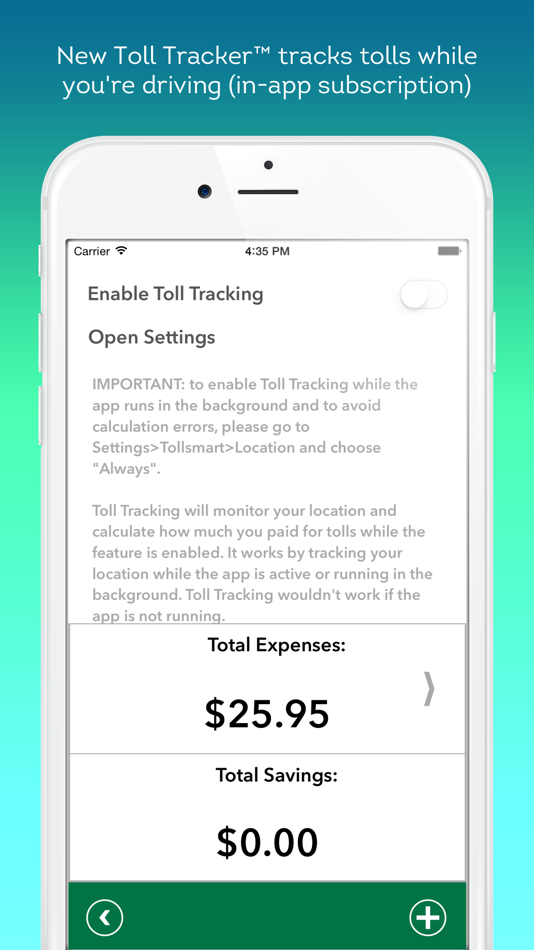 Tollsmart Toll Tracker - 1.1 - (iOS)