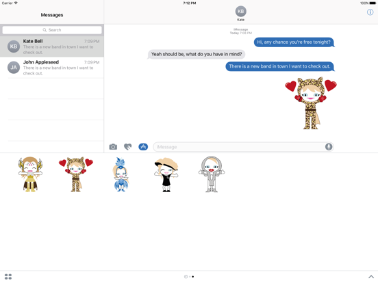 Kylie Minogue Sticker Pack iPad screenshot 5 - Music app