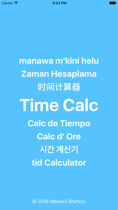 Screenshot #1 pour Time Calc