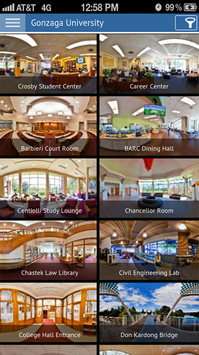 Screenshot #1 pour Gonzaga Virtual Tour