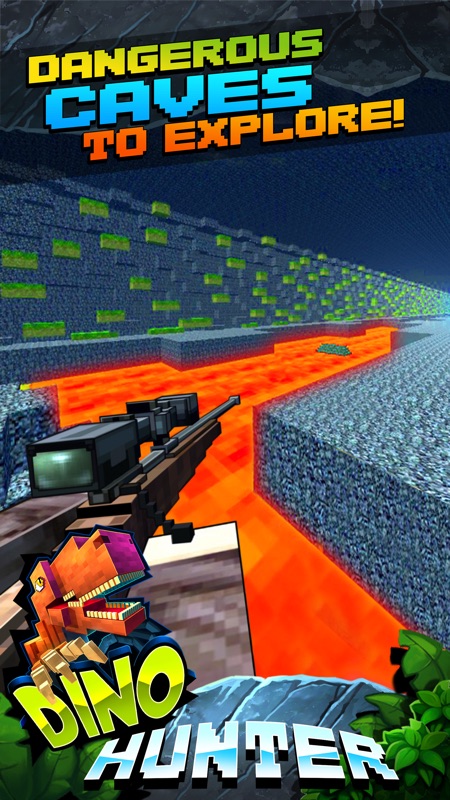 Wild Dino-saur Hunt-ing Survival Pixel screenshot 3