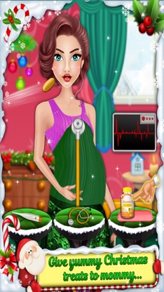 Christmas Mommy & NewBorn Baby - Girls Games Free screenshot 3