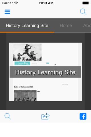 History Learning Site screenshot 2