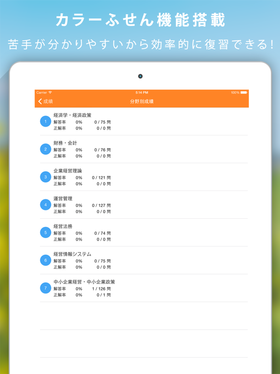 Screenshot #6 pour 中小企業診断士過去問試験徹底対策