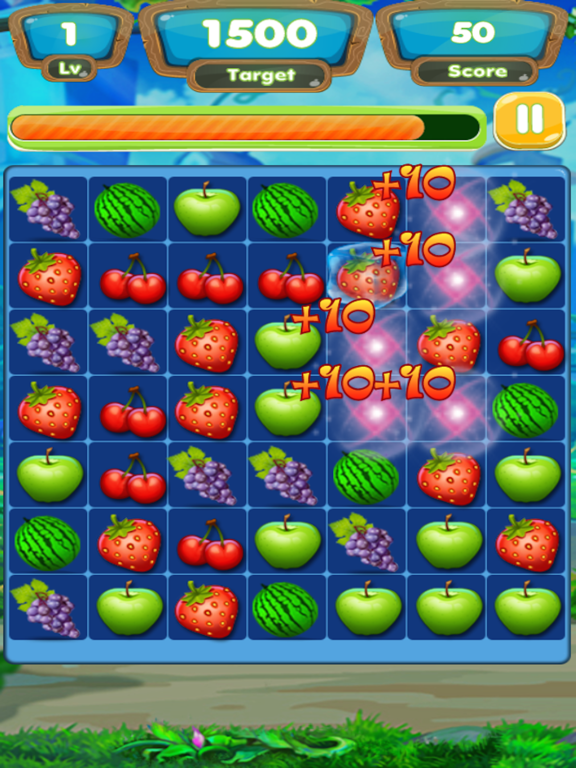 Link Smash Fruits Frenzy : Flowline of Spirit Jungle.Swipe Drawpipe Bump Puzzleのおすすめ画像1