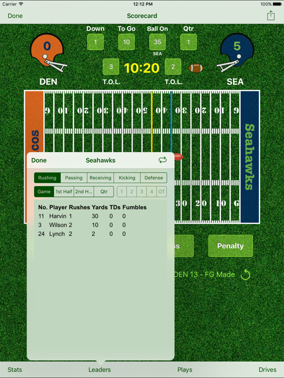 Screenshot #5 pour iTouchdown Lite Football