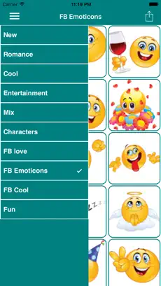 Captura 3 Emoticon Stickers - Cool Romance Emojis for chat iphone