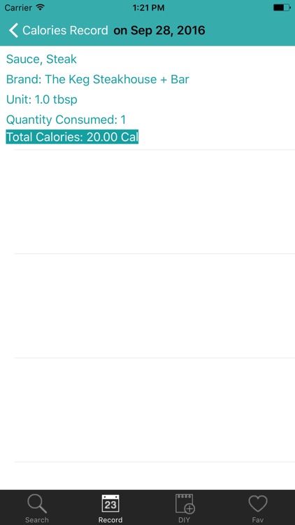 Simple Calories Count