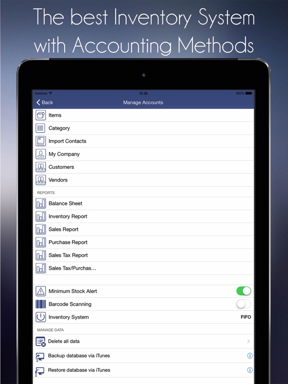 Screenshot #1 for Inventory & Sales Manager