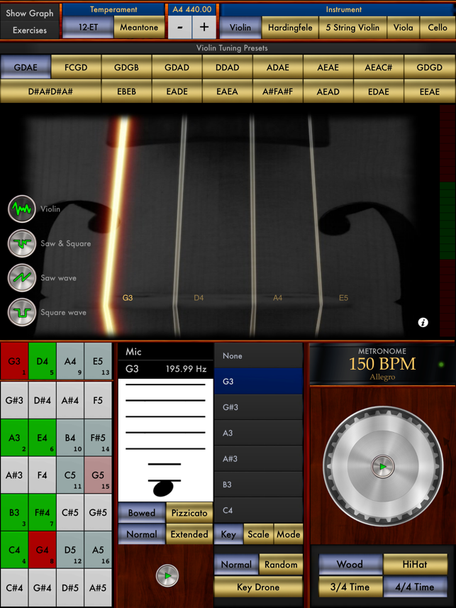 ‎Violin Multi-Tuner Screenshot