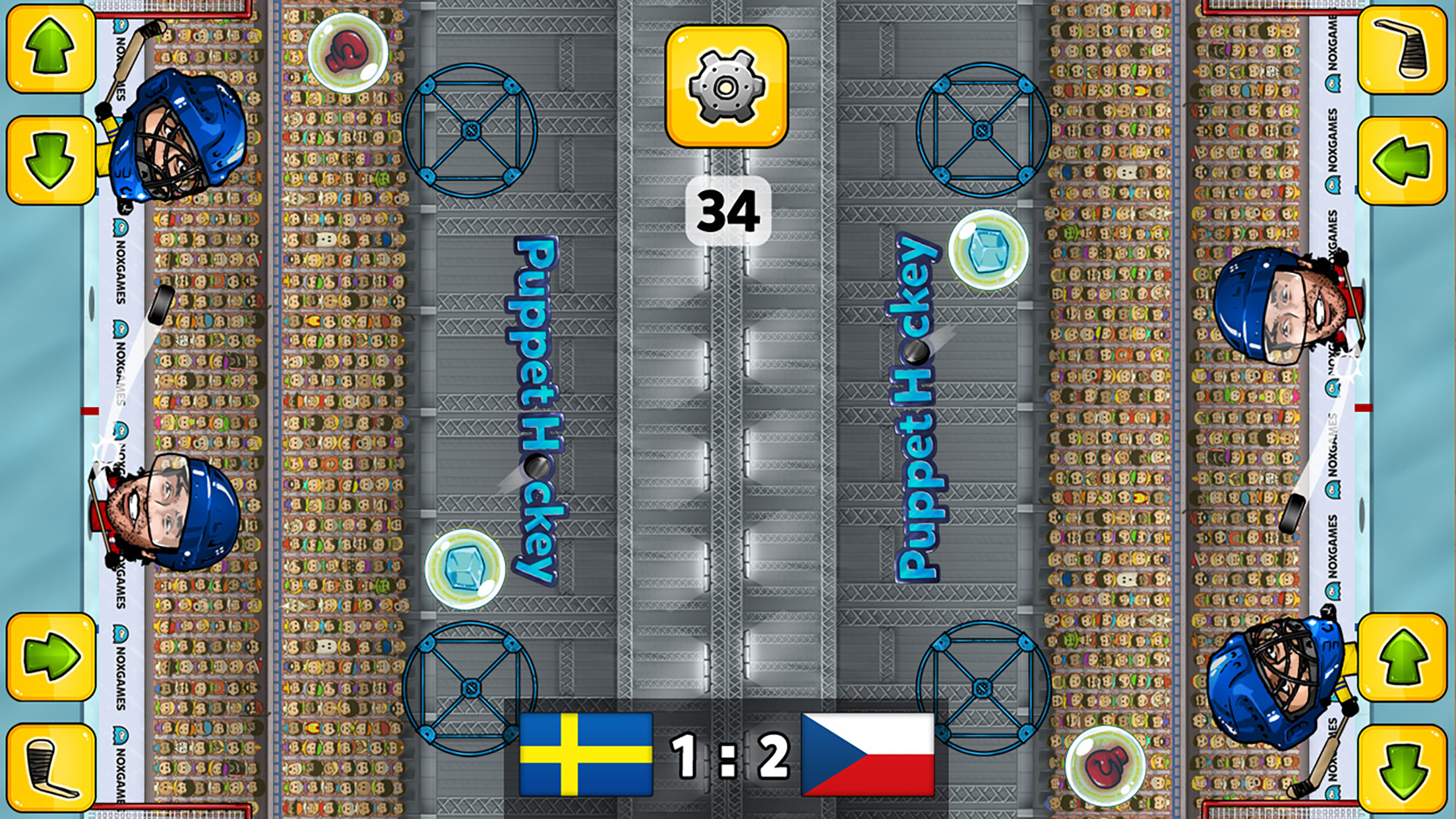 Puppet Ice Hockey: Championship of the big head nofeet Marionette slapshot stars