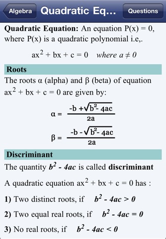 Algebra Review screenshot 4