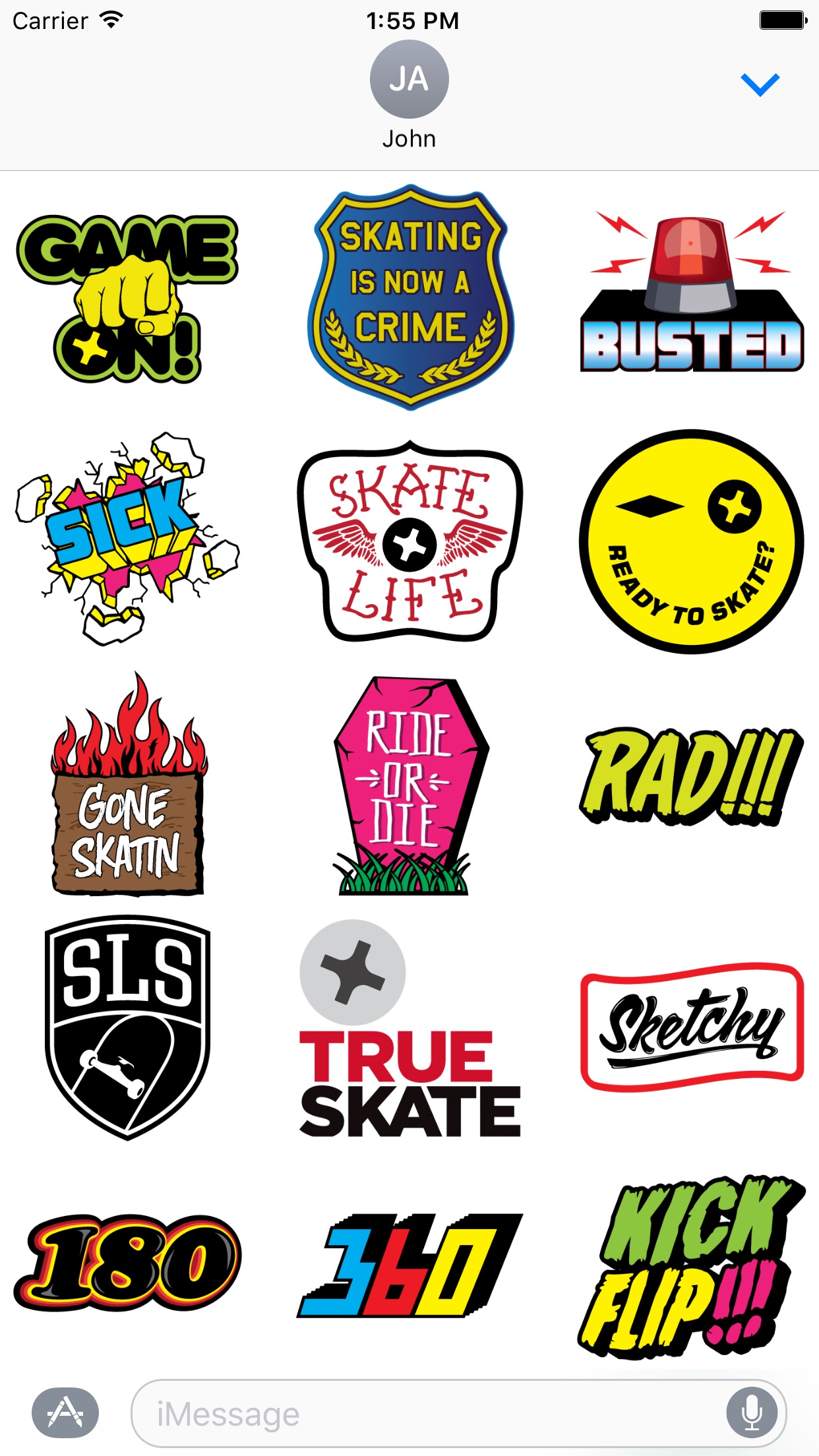 Screenshot 1 of True Skate Stickers