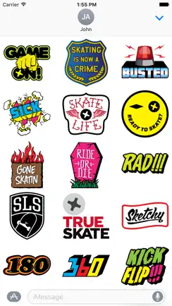 True Skate Stickers iPhone image 1