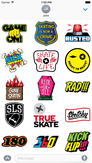 Screenshot #1 pour True Skate Stickers