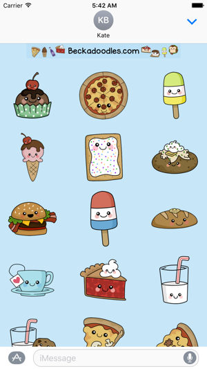 Cute Food - Art of Cute Sticker Pack(圖4)-速報App