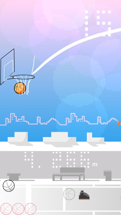 Flick Throw Basketball screenshot 2