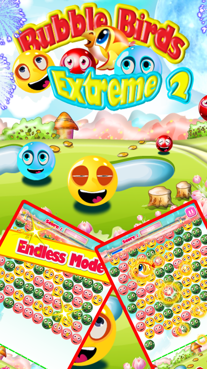 Bubble Shooter Birds Garden Girl Extreme