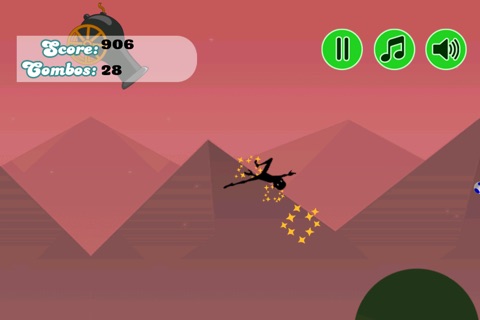 The Black Stickman Jumping Adventure Pro - cool speed racing adventure game screenshot 2