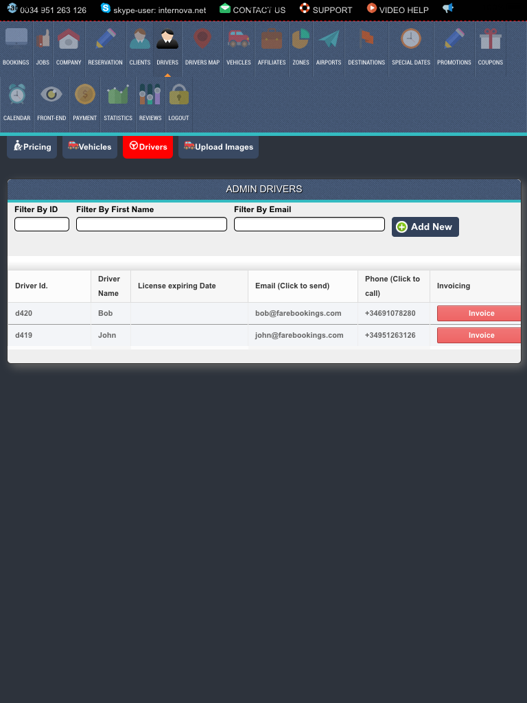 Admin Panel App