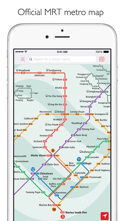 Singapore Metro - MRT map and route planner screenshot-0