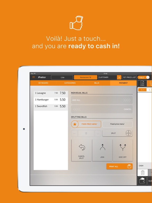 iPratico POS PRO Restaurant app screenshot 3