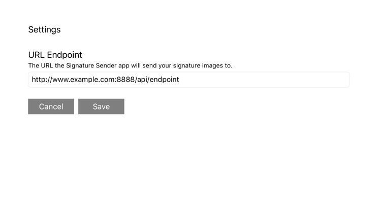 Signature POSTer: Post a Signature Image to a URL