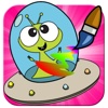 My Little Alien Coloring Book Fun Game For Kids