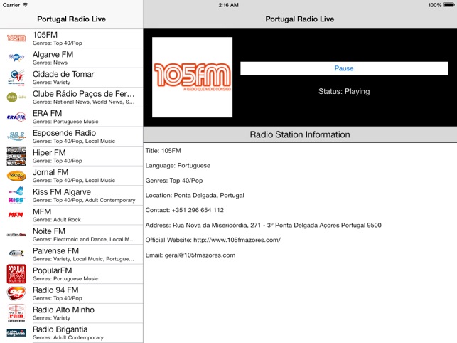 Portugal Radio Live Player (Portuguese / português / língua portuguesa) en  App Store