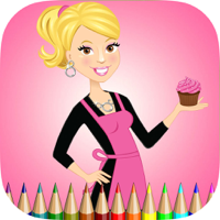 Cupcake Coloring Book HD Learn to draw and color a cake free games for children