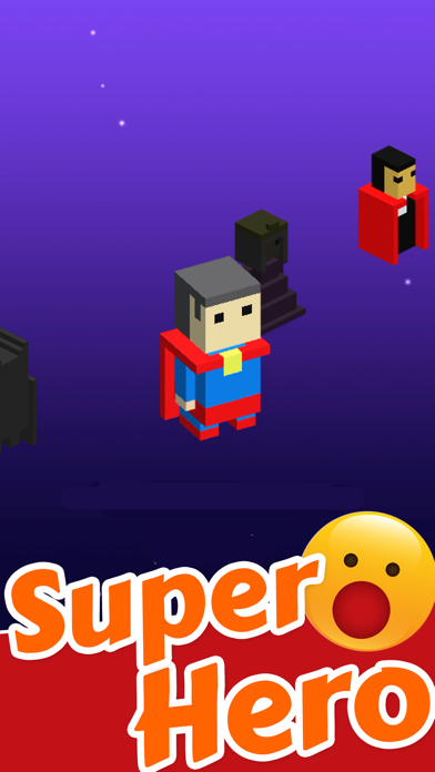 Screenshot #1 pour Superhero Cube Jump - Chemin Color Block Jeux