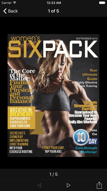 Women's Six Pack Magazine
