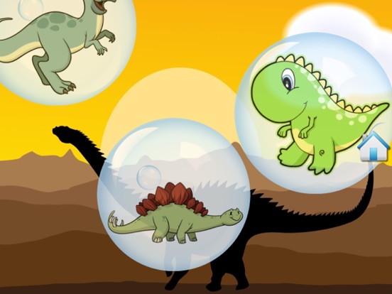Dino Bubbles for Toddlers : discover the Dinosaurs ! FREE App iPad screenshot